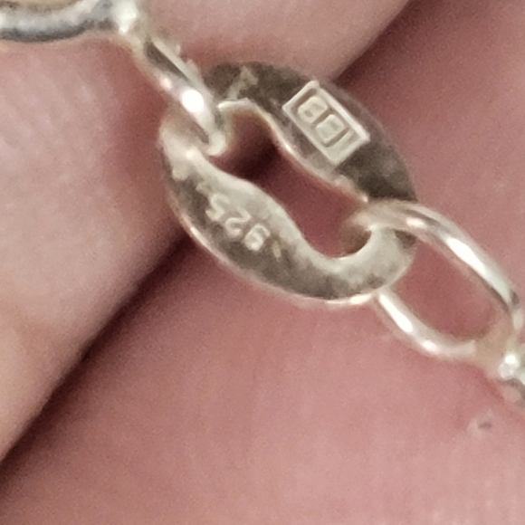 IBB SIGNED 925 STERLING SILVER 24" BOX CHAIN NECKLACE - Picture 4 of 6